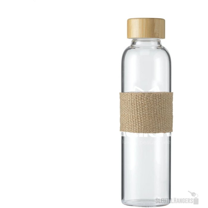 Senga Glass Bamboo 500 Ml Drinkfles Bamboe