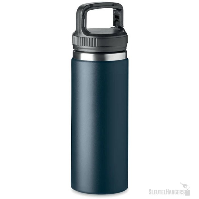 Dubbelwandige veldfles 500 ml Cleo donker marineblauw