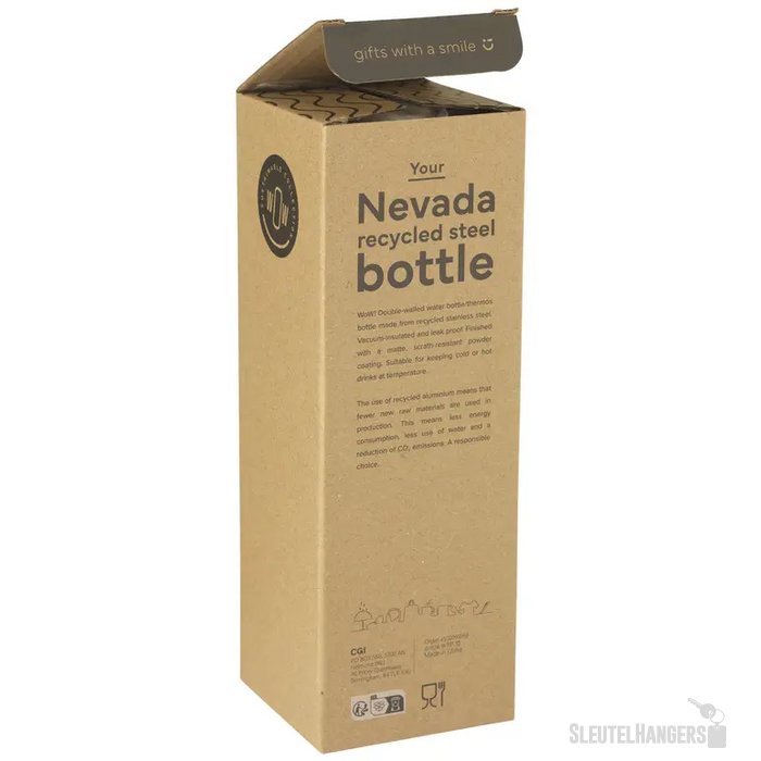 Nevada Rcs Recycled Steel Bottle 500 Ml Drinkfles Donkerblauw