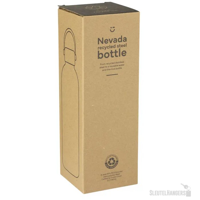 Nevada Rcs Recycled Steel Bottle 500 Ml Drinkfles Zwart