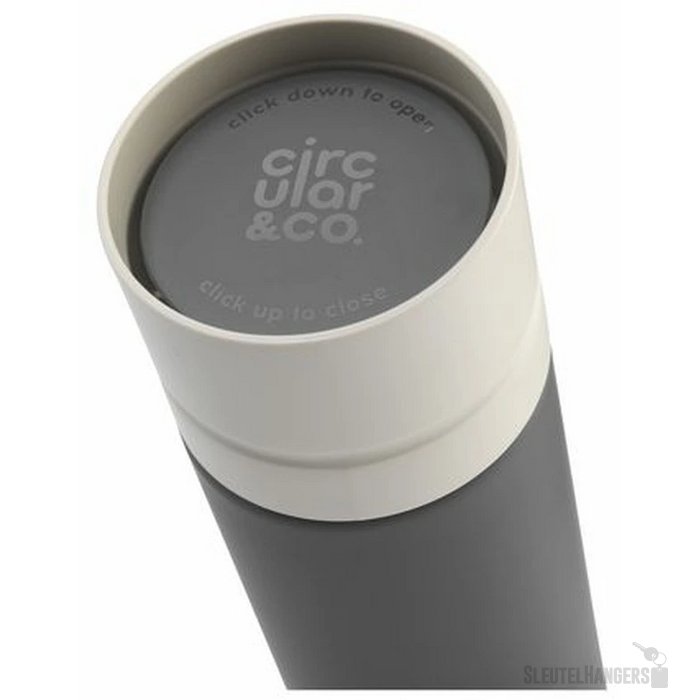 Circular&Co Reusable Bottle Waterfles Grijs/Cremé