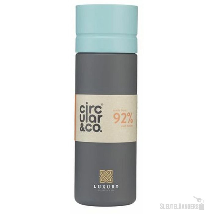 Circular&Co Reusable Bottle Waterfles Grijs/Blauw