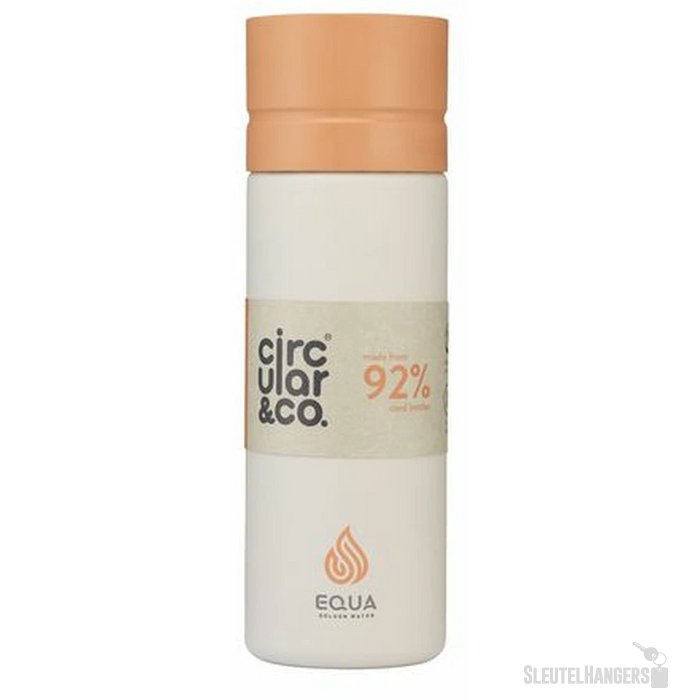 Circular&Co Reusable Bottle Waterfles Crème/Oranje