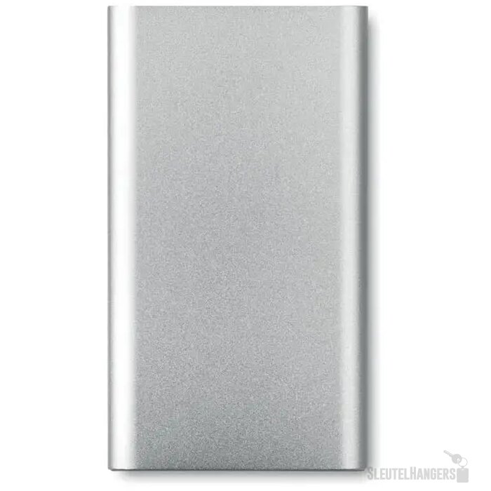 Draadloze aluminium powerbank (4.000 mAh) Zilver