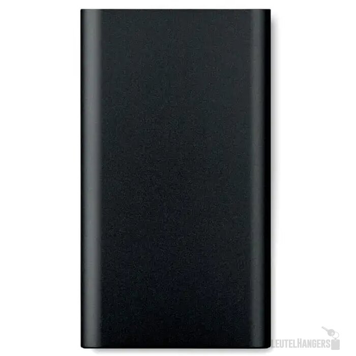 Draadloze aluminium powerbank (4.000 mAh) Zwart
