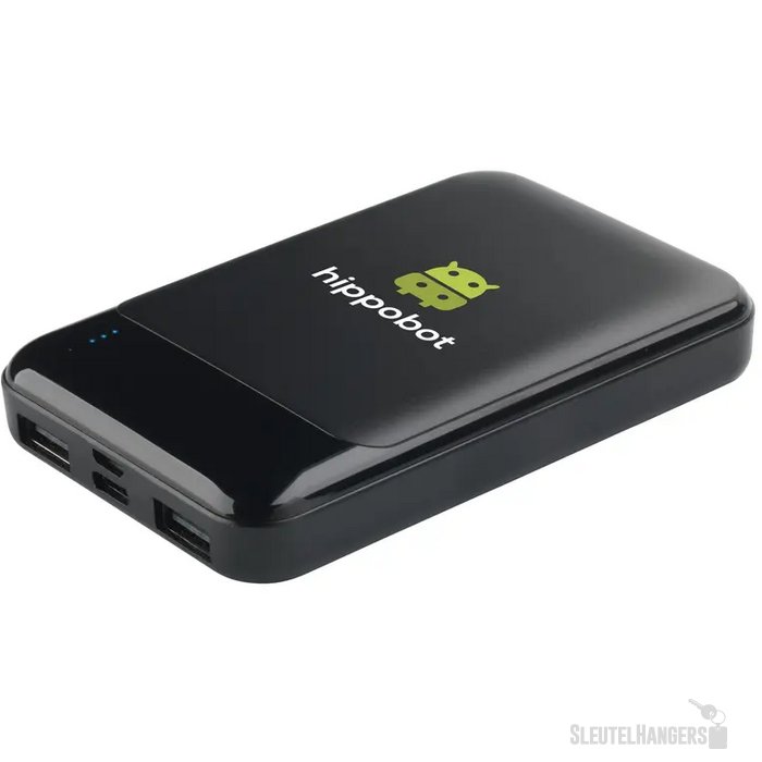 Compact Recycled Powerbank (5.000 mAh) Zwart