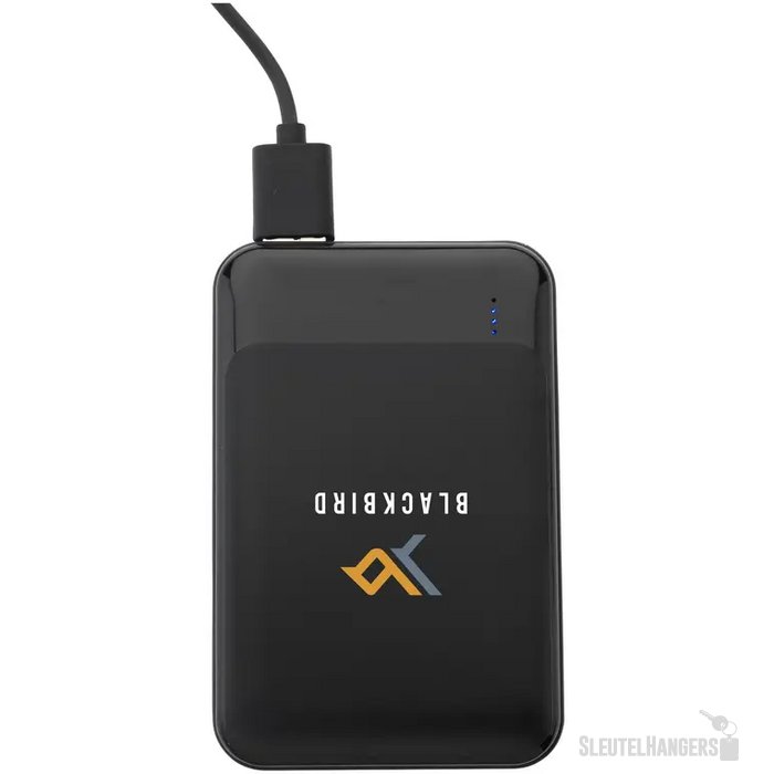 Compact Recycled Powerbank (5.000 mAh) Zwart