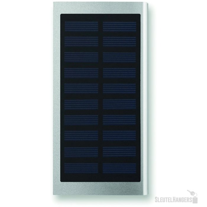 Solar powerbank (8.000 mAh) Zilver