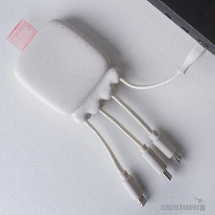 3192 | Xoopar Octopus Gamma 2 Bio Charging cable with 3.000mAh Powerbank wit