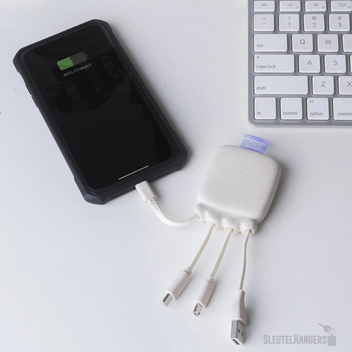3192 | Xoopar Octopus Gamma 2 Bio Charging cable with 3.000mAh Powerbank wit