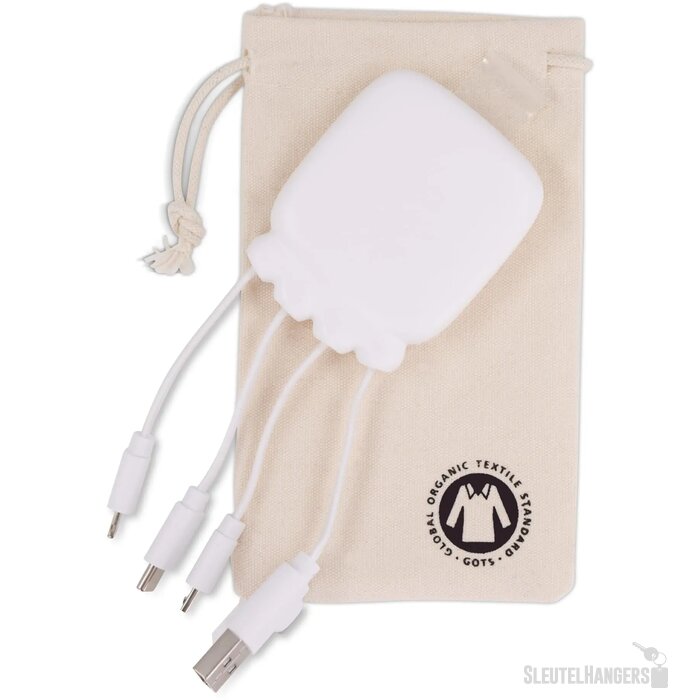 3192 | Xoopar Octopus Gamma 2 Bio Charging cable with 3.000mAh Powerbank wit