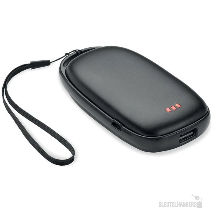 Handwarmer powerbank (4.000 mAh) Zwart