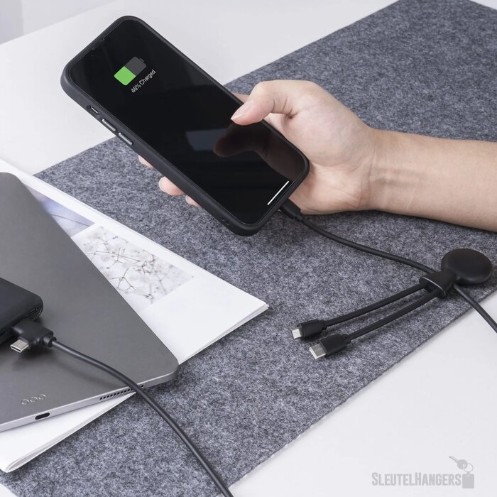 3199 | Xoopar Mr. Bio Powerbank and cable pack 7.000mAh zwart