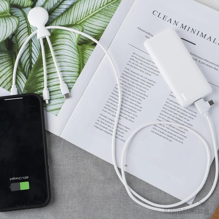 3199 | Xoopar Mr. Bio Powerbank and cable pack 7.000mAh wit
