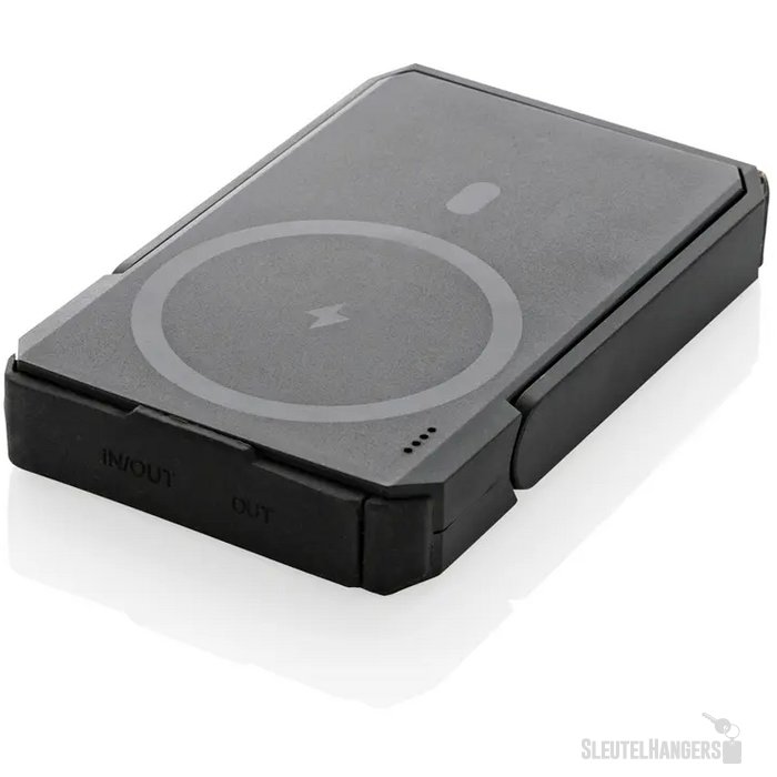 Solar powerbank met standaard (5.000 mAh) Zwart