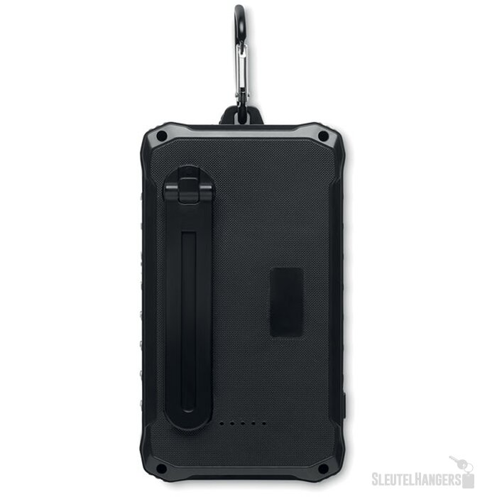 Powerbank met solar en dynamo (8.000 mAh) Zwart