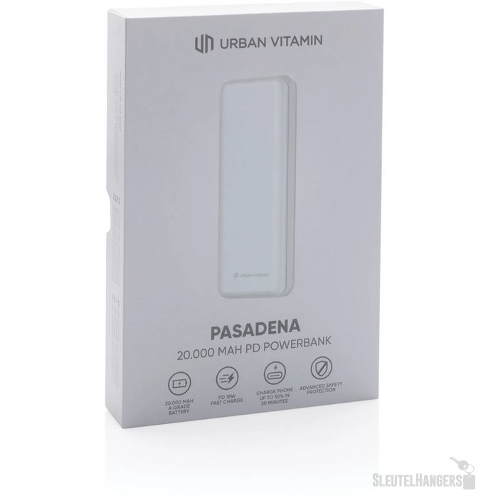 Urban Vitamin snelladende powerbank (20.000 mAh) Wit