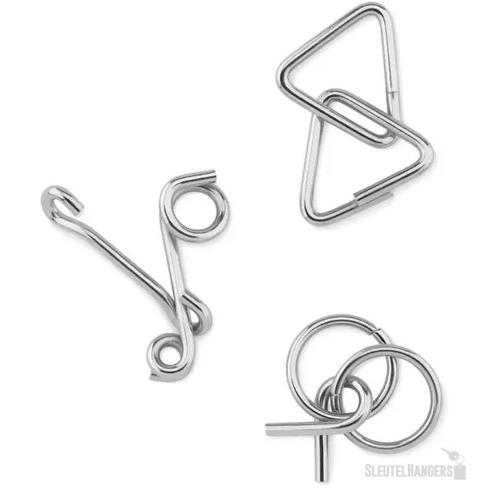 Set van 3 denkspelletjes Threenats beige