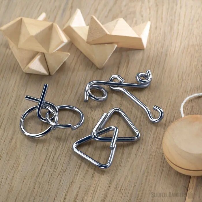 Set van 3 denkspelletjes Threenats beige