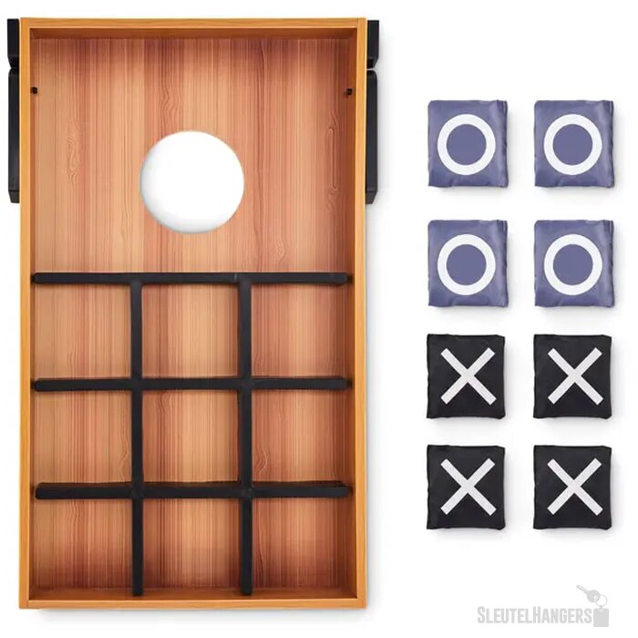 Dubbelzijdig mdf spellenset Baggy hout