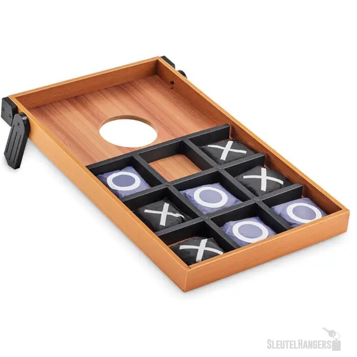 Dubbelzijdig mdf spellenset Baggy hout