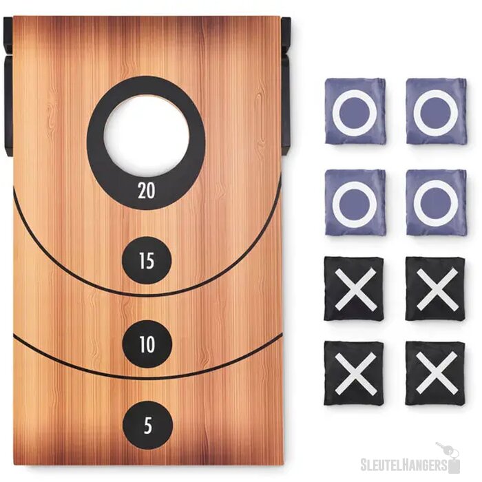 Dubbelzijdig mdf spellenset Baggy hout