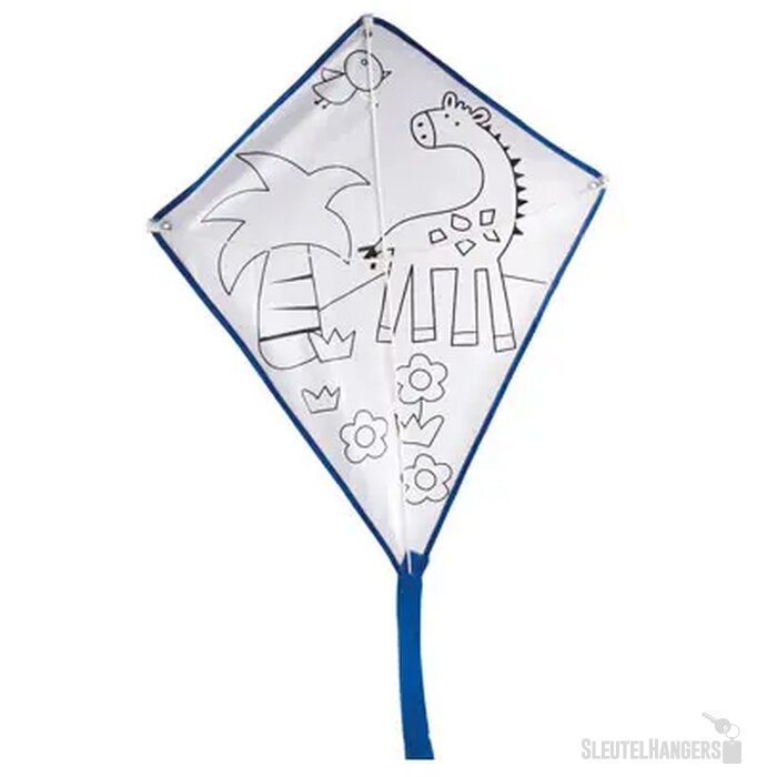 Vlieger met viltstiften Tarifa blauw