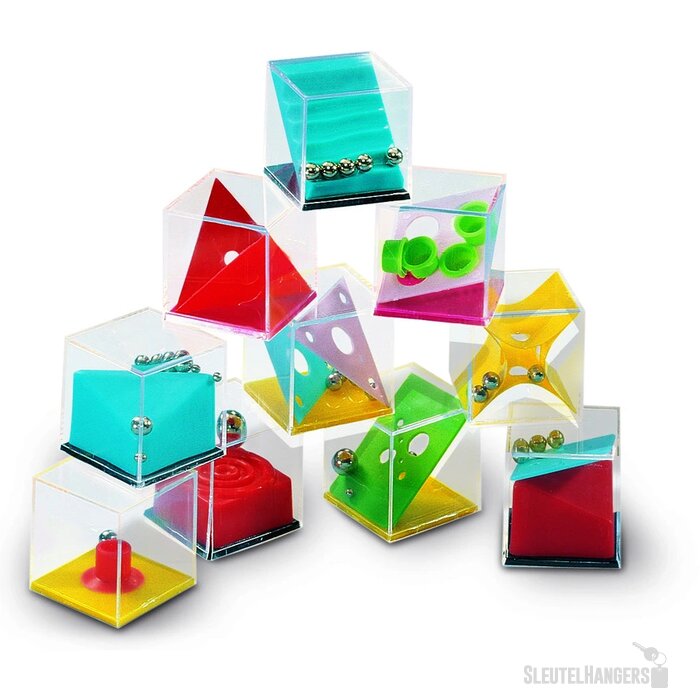 Kubus geduldspelletje Veelkleurig