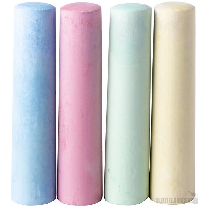 Gekleurde Stoepkrijt In Doosje Veelkleurig