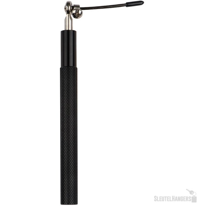 Springtouw met metalen grepen zwart