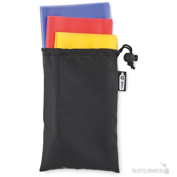 Set van 3 tpe fitness banden Top fit zwart