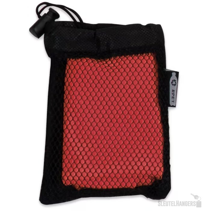 RPET koelhanddoek in zakje Rood