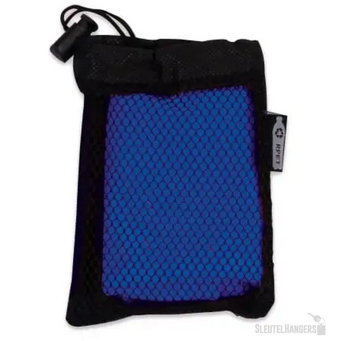 RPET koelhanddoek in zakje Blauw