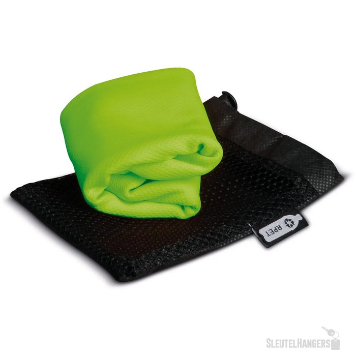 RPET koelhanddoek in zakje Lichtgroen