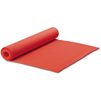 Fitness yogamat met draagtas rood