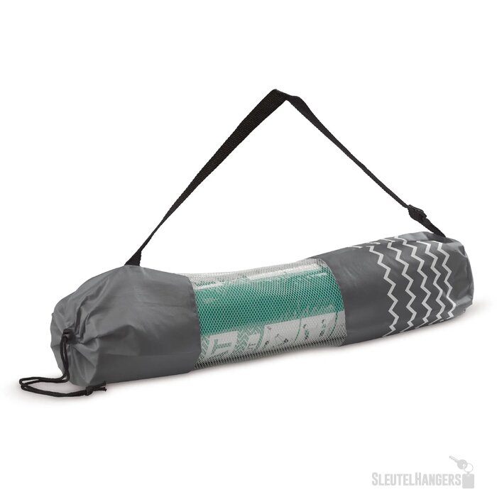 Fitness yogamat met draagtas rood