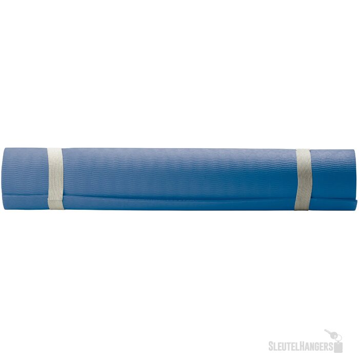 Fitness yogamat met draagtas donker blauw