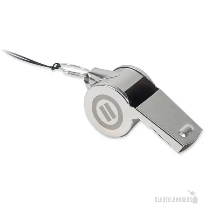 Metalen fluitje Xiula zilver