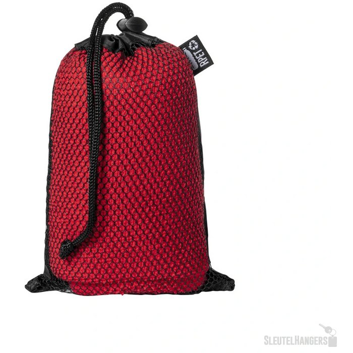 RPET sporthanddoek in draagtasje Rood