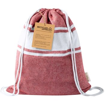 Carey Strandlaken En Tasje Met Trekkoord Rood Carey Strandlaken En Tasje Met Trekkoord Rood