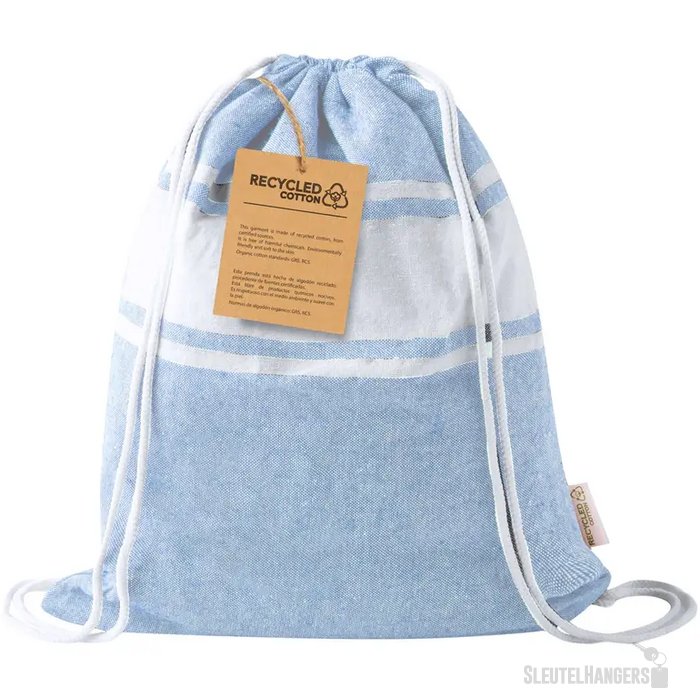 Carey Strandlaken En Tasje Met Trekkoord Licht Blauw