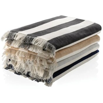 Ukiyo Aware™ Yukari XL strandlaken 100x180cm donkerblauw Ukiyo Aware™ Yukari XL strandlaken 100x180cm donkerblauw