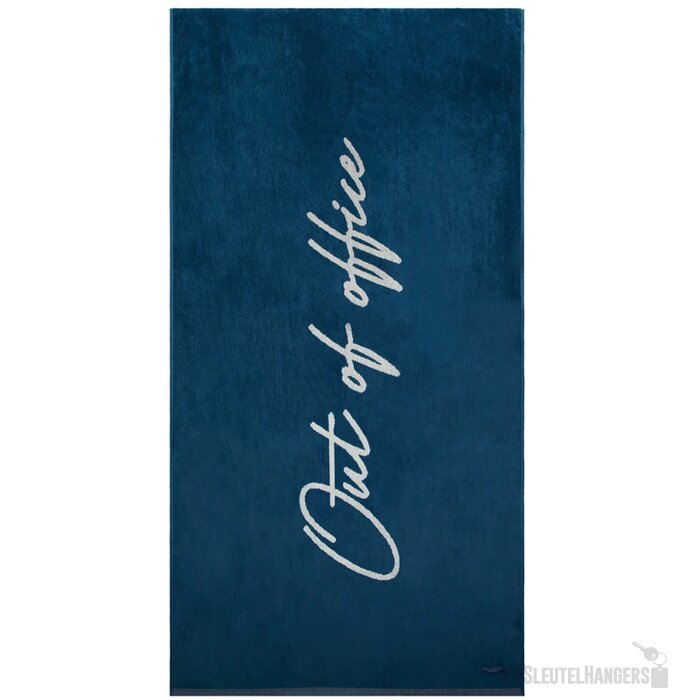 Vinga Lounge stoel handdoek donkerblauw, wit