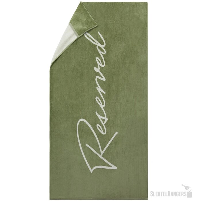 Vinga Lounge stoel handdoek groen, wit