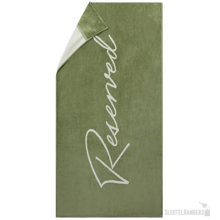 Vinga Lounge stoel handdoek groen, wit