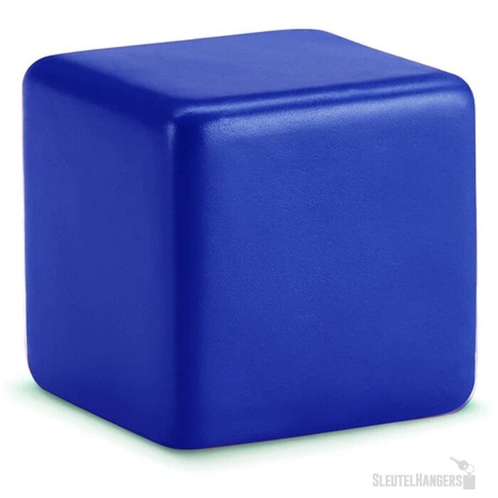 Stressbal vierkant Blauw