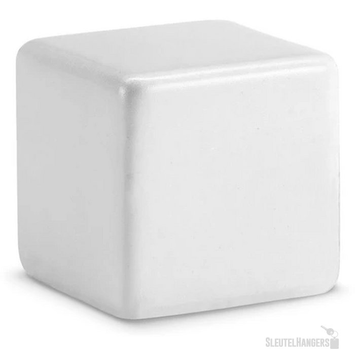 Stressbal vierkant Wit