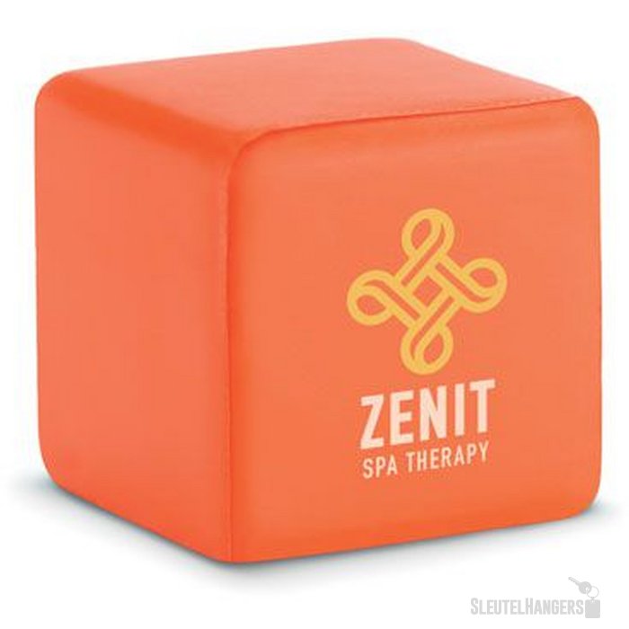 Stressbal vierkant Oranje
