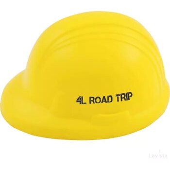Stressbal Helm Geel