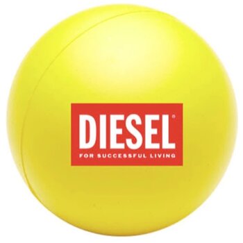 Ronde Stressbal Geel